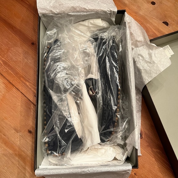 Mens Like New Navy Pebbled Leather Gucci Horsebit Driving Shoe w/ box size 8.5 - Picture 8 of 9